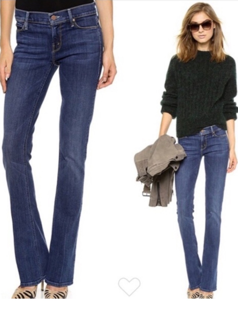 MOTHER Runaway Flare Jeans Flowers From The Storm Womens 26
